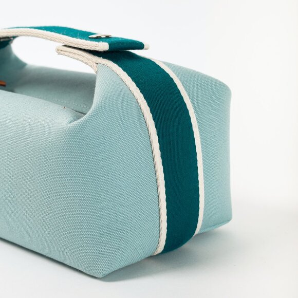Hermes Bride-a-Brac Small Model Eucalyptus Canvas Case - Picture 6 of 14